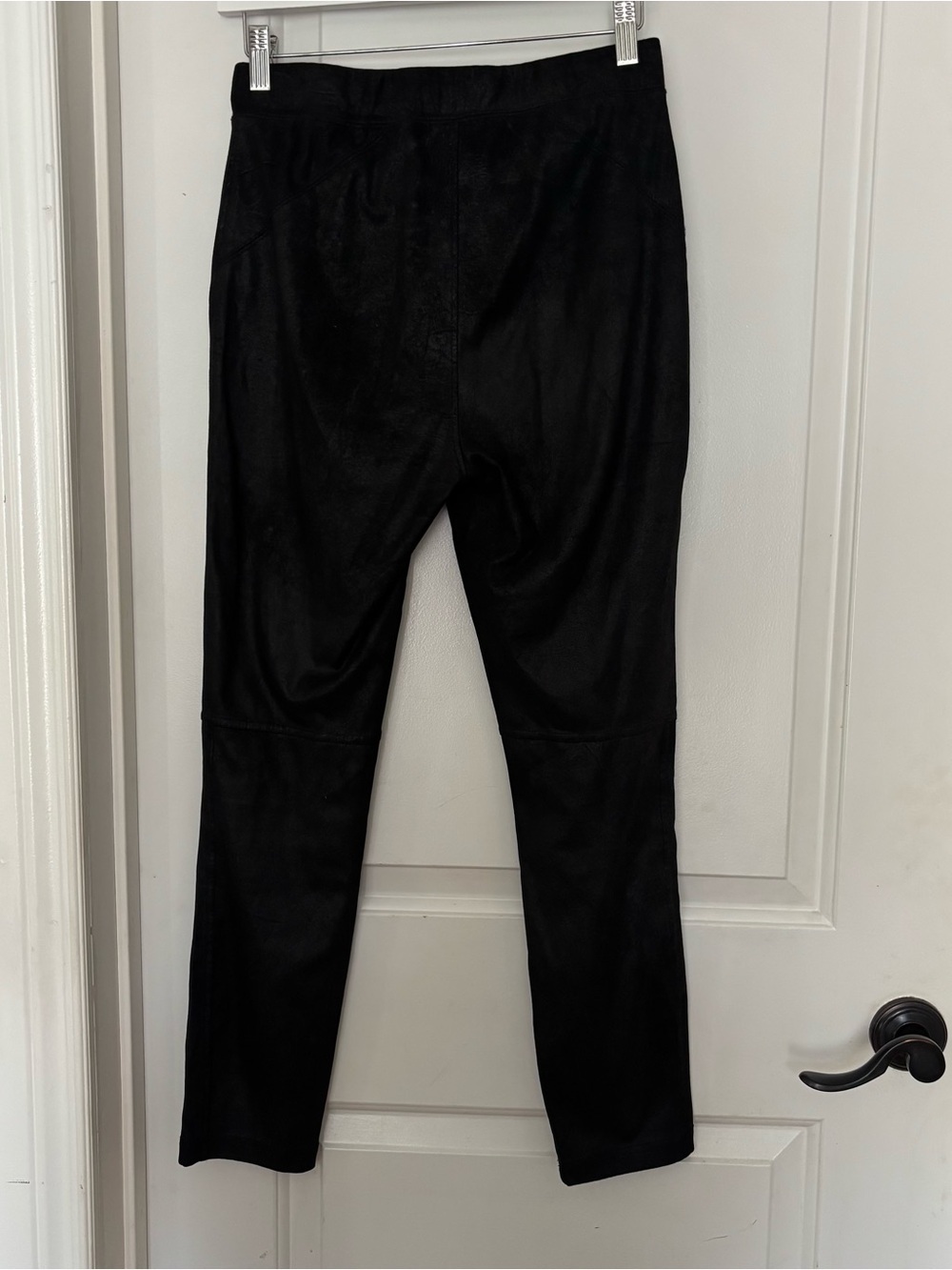 Free People faux suede black leggings Small ankle length moto edgy grunge goth - Picture 5 of 15